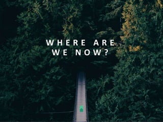 W H E R E A R E
W E N O W ?
 