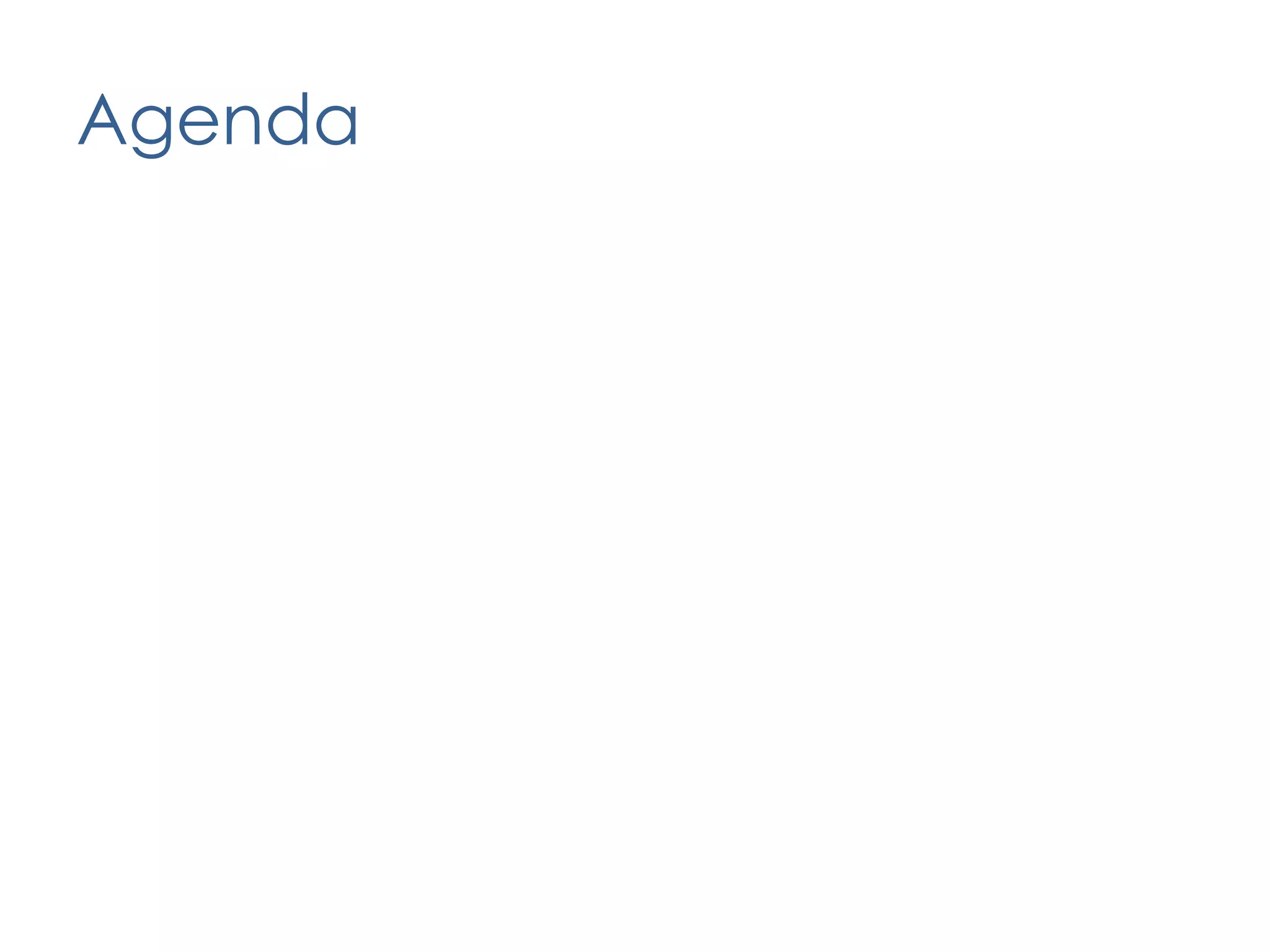 Agenda