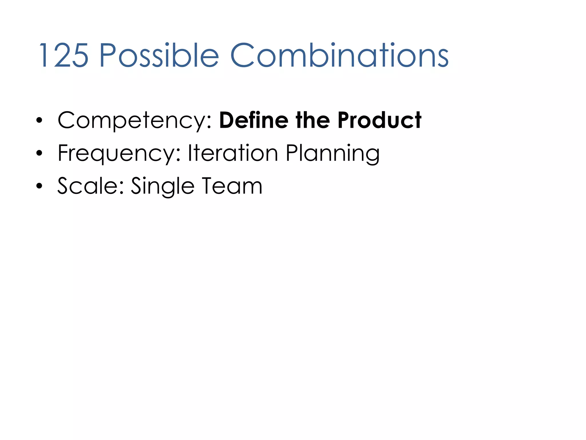 Organizational EnablementTeam based delivery