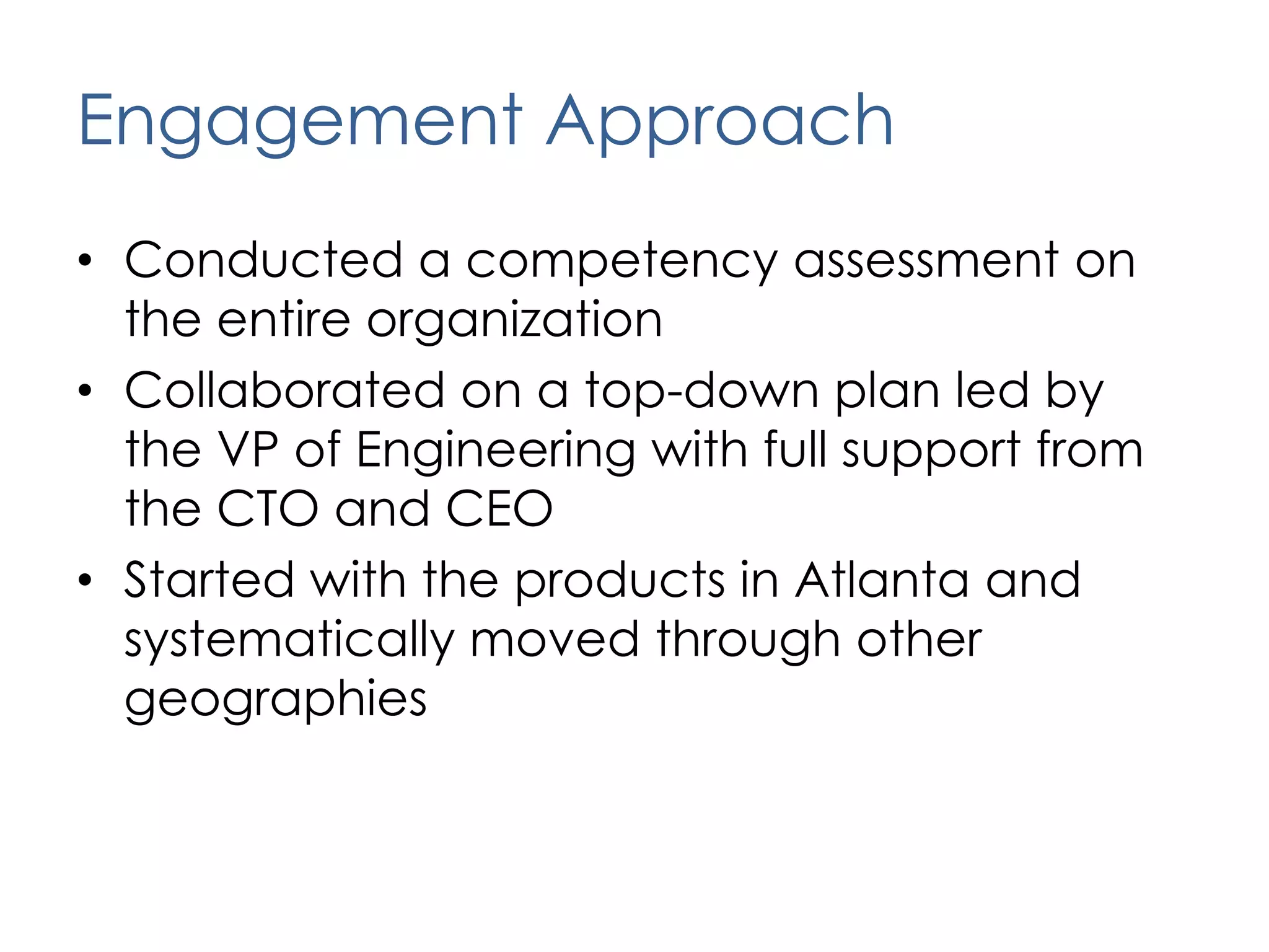 Assessing the Organization and Getting Better Over Time