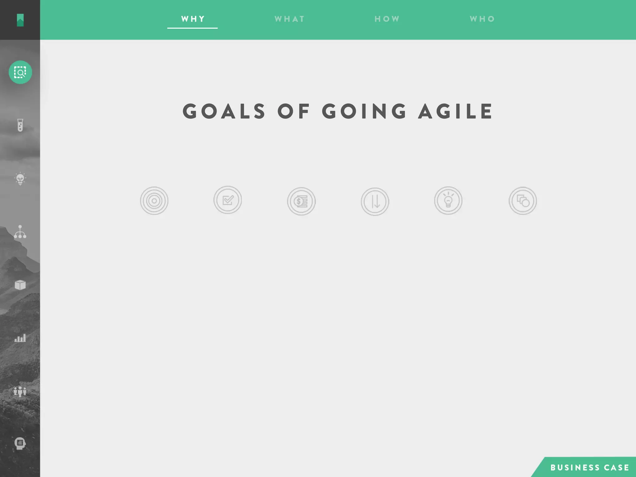 G O A L S O F G O I N G A G I L E
 