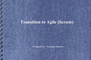 Transition to Agile (Scrum)




      Prepared by: Naydene Brickus
 