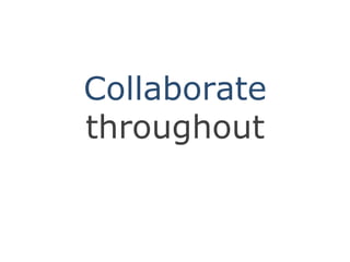 Increase user satisfaction and adoptionWhatisAgileusabilitytesting?Tests canbeconductedwith few usersTests canbecarried out in an informal, low-keymanner, no specialusabilitylabisnecessaryResults and recommendationscanbe made quickly, in a collaborative way, no lengthyoffical reports are necessaryTools:Morae software or simple excelspreadsheetSmall, frequent tests are betterthan few bigones