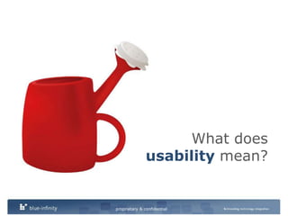 What does usability mean?<br />