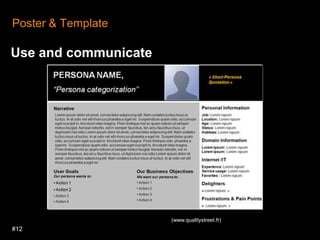 #12Poster & TemplateUse and communicate(www.qualitystreet.fr)