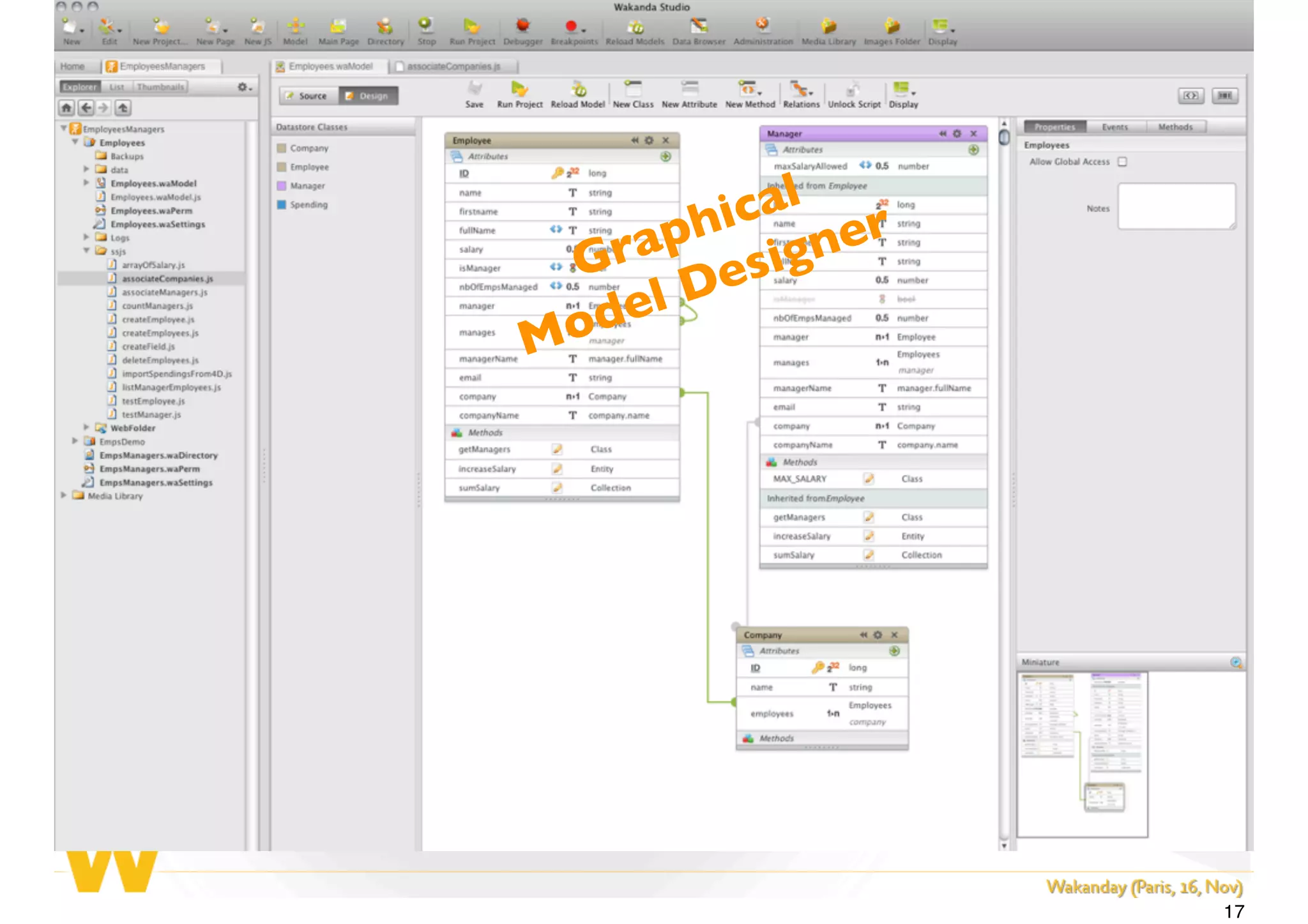 Graphical
Model Designer
17
 
