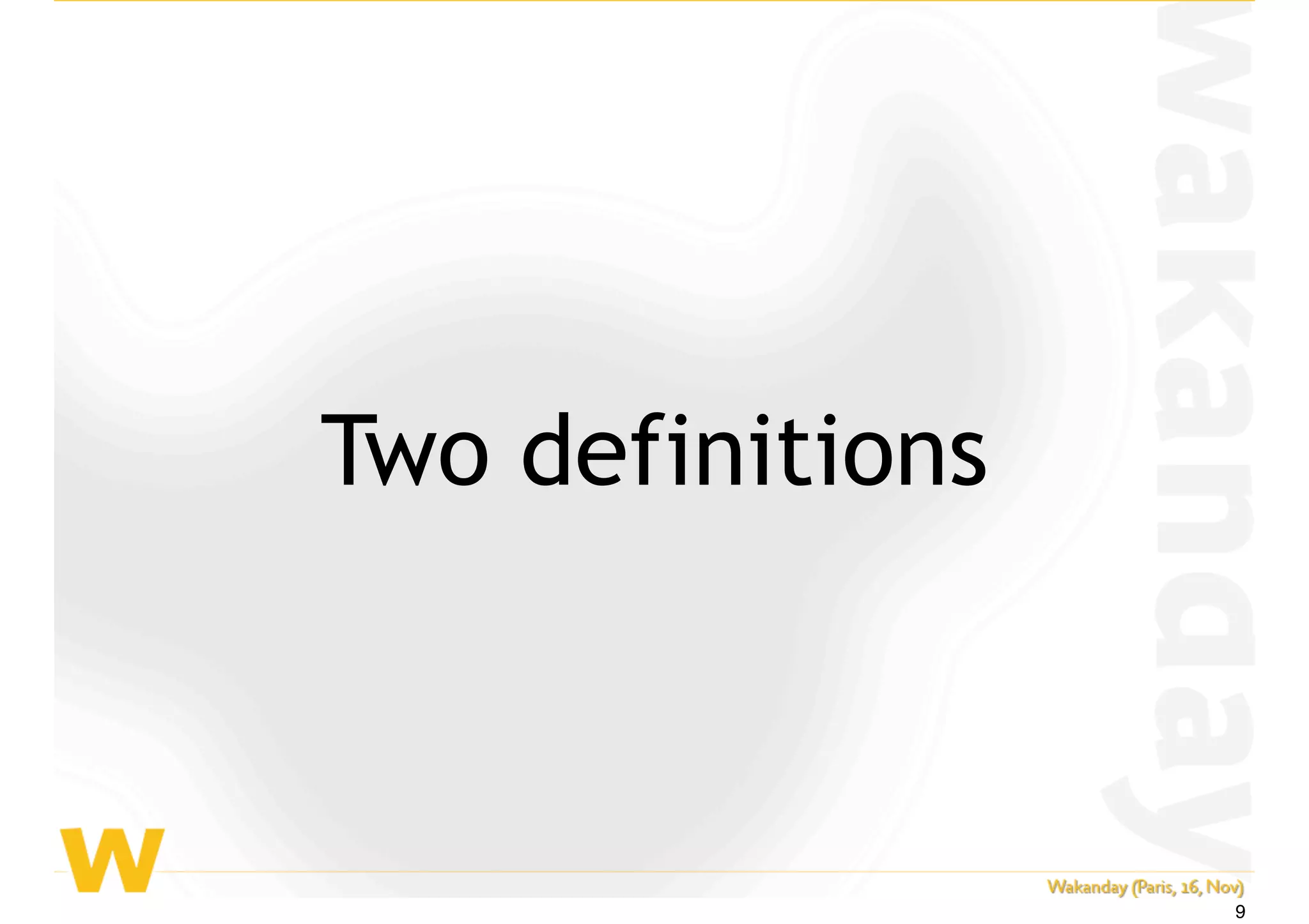 Two definitions
9
 