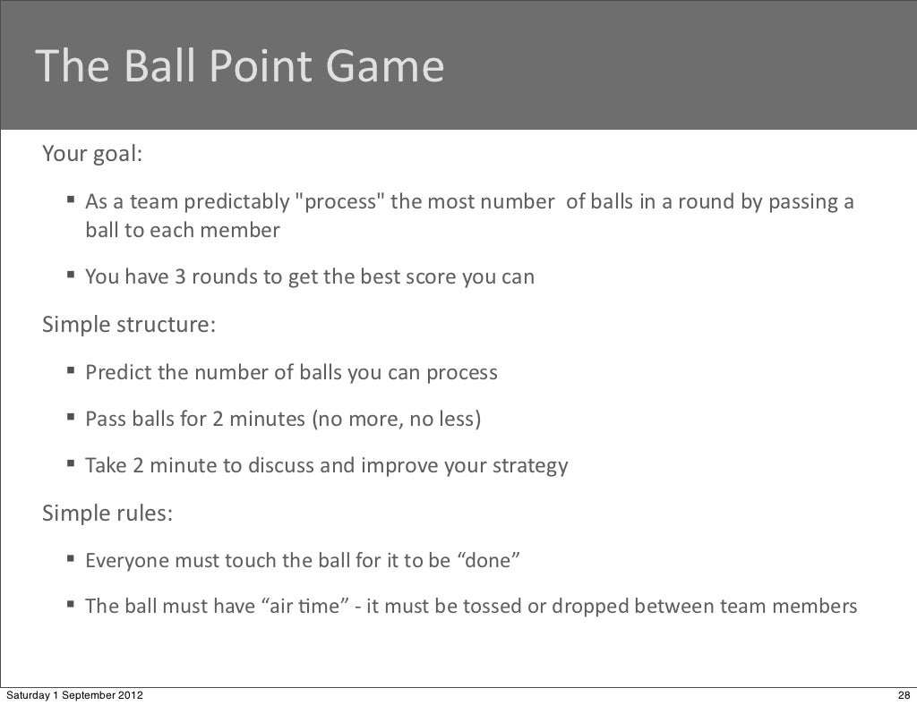 The Ball Point Game Your