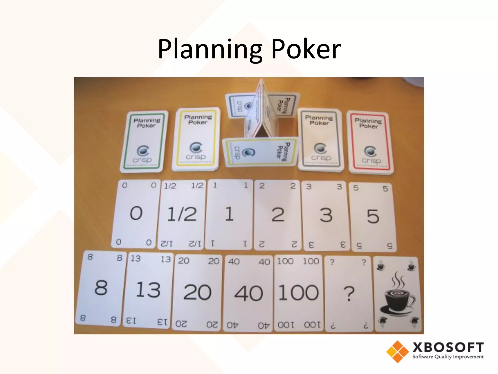 Planning	
  Poker	
  
 