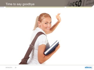 Auch der ScrumMaster sollte nicht ewig beim Team bleiben.
Irgendwann kann er dem Team nichts mehr geben.
Das ist so, das kann man nicht ändern.
Der ScrumMaster sollte dann gehen.
Aber es sollte einen Nachfolger für den ScrumMaster geben, sonst…
24
 