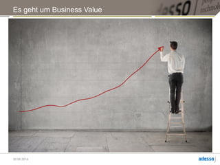 Es geht um Business Value.
High Performance Teams produzieren Business Value. Und zwar mehr davon als
andere Teams.
Das Blöde ist nur, dass die meisten Organisationen den Business Value nicht messen
können.
Deshalb messen sie das Team. Das ist eigentlich traurig.
Velocity ist eine Metrik, Business Value ist ein Wert.
Das ist der Unterschied. Metriken kann ich fälschen, Werte nicht.
3
 