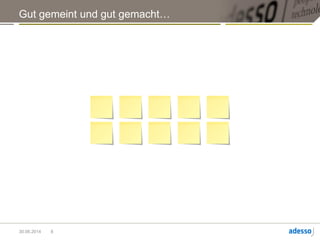 Die Änderung war: noch genauer Schätzen.
Das ist natürlich Käse, und deshalb kamen am Ende nur noch 10 Tasks raus.
Der Sprint ging natürlich wieder schief.
Ein linearer Forecast hätte im nächsten Sprint zu 0 Tasks geführt.
Als ScrumMaster platzt man in so einer Situation fast.
Es ist aber wichtig, das Team solche Fehler machen zu lassen.
8
 