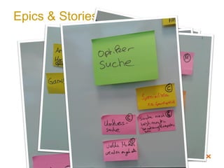 Epics & Stories
 