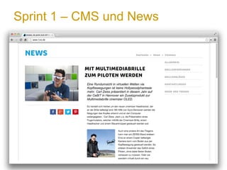 Sprint 1 – CMS und News
 