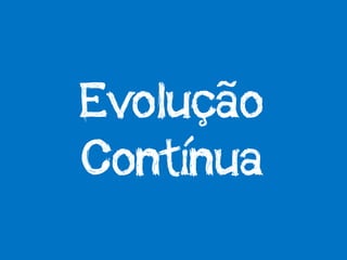 Evolução
Contínua
 