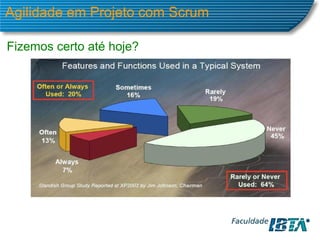 Agilidade em Projeto com Scrum Fizemos certo até hoje? 