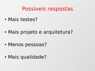 Agilidade: Scrum e Xp