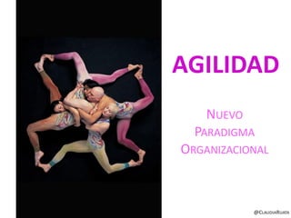 AGILIDAD
NUEVO
PARADIGMA

ORGANIZACIONAL

@CLAUDIARUATA

 