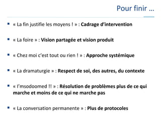 DeciderUtiliser ce protocole pour amener un groupe vers un résultat unanimement désiréLe proposant dit : « Je propose … 1, 2, 3 »Les votants peuvent :Montrer un pouce en l’air pour soutenir la propositionMontrer une main plate pour suivre la proposition, elle ne sera pas sabotéeMontrer un pouce en bas pour dire non à la proposition (on effectue alors une résolution)Montrer deux pouces en bas pour dire un non absolu, mettre son véto. 