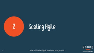 ScalingAgile
24
2
Mise à l’échelle d’Agile au niveau d’un produit
 