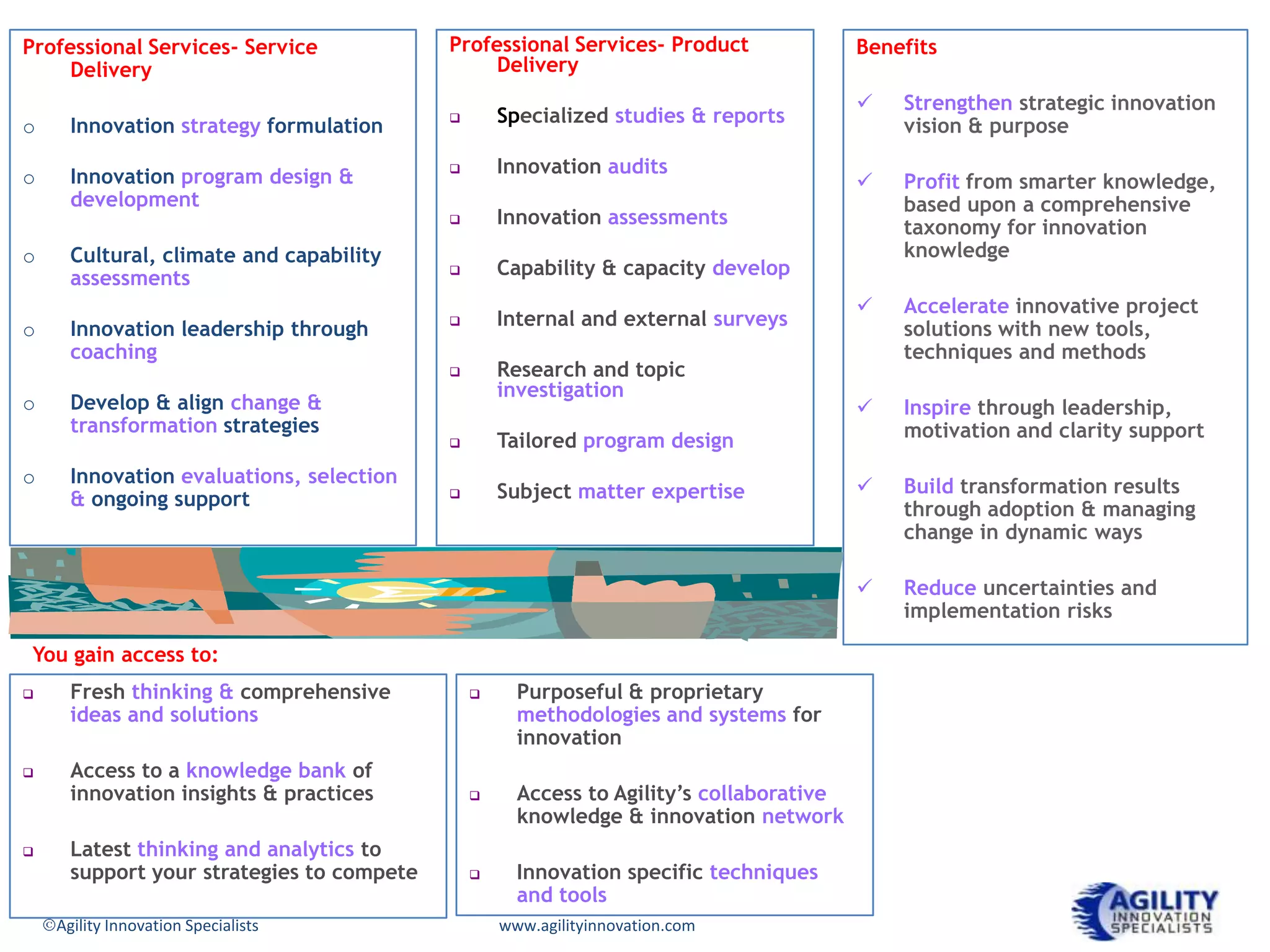 Agility  About Our Approach