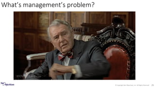 © Copyright Net Objectives, Inc. All Rights Reserved 29
What’s management’s problem?
 