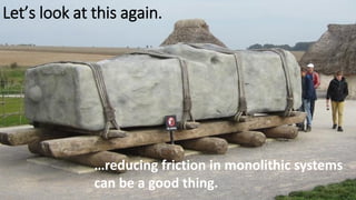 © Copyright Net Objectives, Inc. All Rights Reserved 37
Let’s look at this again.
…reducing friction in monolithic systems
can be a good thing.
 