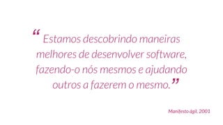 ʼ
Manifesto ágil, 2001
ʻʻ
ʼ
 
