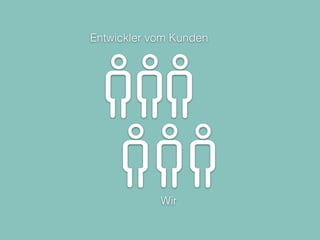 Entwickler vom Kunden 
Wir 
 