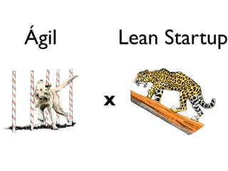 Ágil       Lean Startup

       X
 