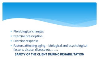 EFFECT OF AGING ON CARDIO-PULMONARY SYSTEM | PPTX