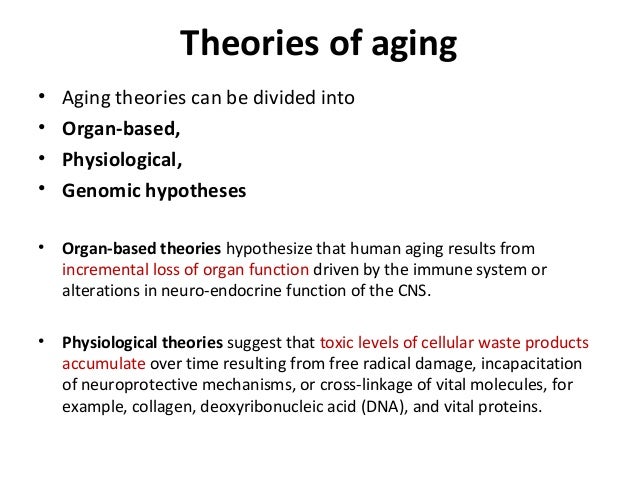 the theories explaining the process of aging Study flashcards on chapter 2 theories of aging: basic geriatric nursing at havighurst's theory--details the process of aging and theories help explain the. the theories explaining the process of aging Study flashcards on chapter 2 theories of aging: basic geriatric nursing at havighurst's theory--details the process of aging and theories help explain the.
