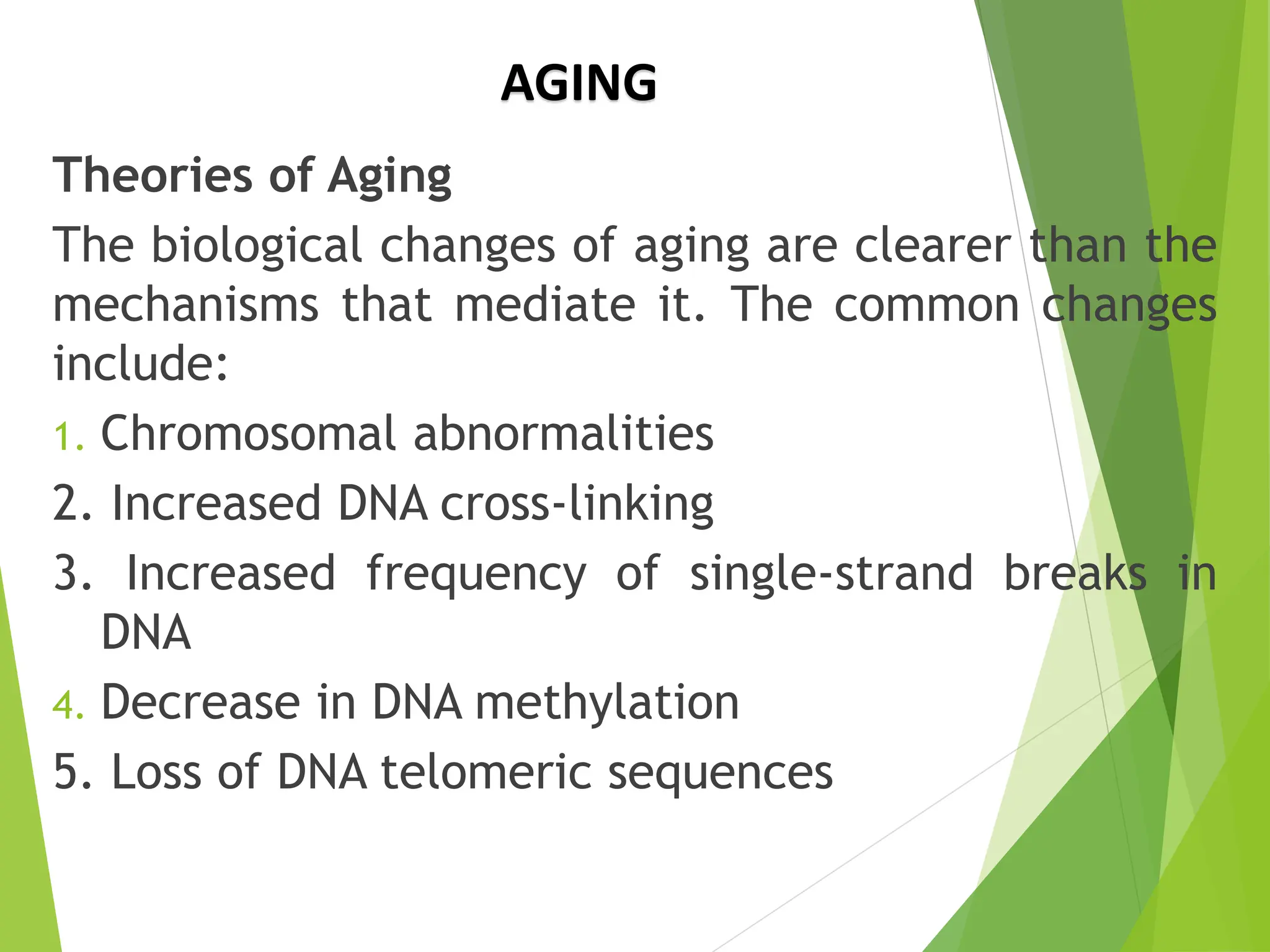 Physiology of aging presentation ppt form | PPTX