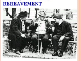 AGING, DEATH AND
BEREAVEMENT
 