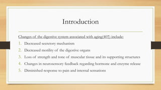 Comprehensive Overview of Aging Effects on the Human Digestive System | PDF