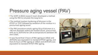 Aging of bitumen | PPTX