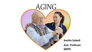 Aastha Subedi
Asst. Professor
SMTC
AGING
 