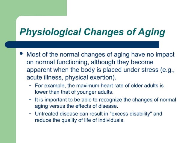 Aging Process geriatrics for Allied Health | PPT