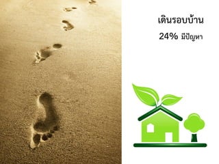 เดินรอบบ้าน
24% มีปัญหา
 