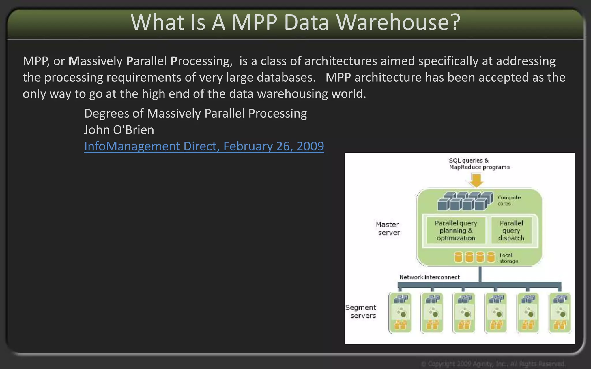 Aginity Big Data Research Lab
