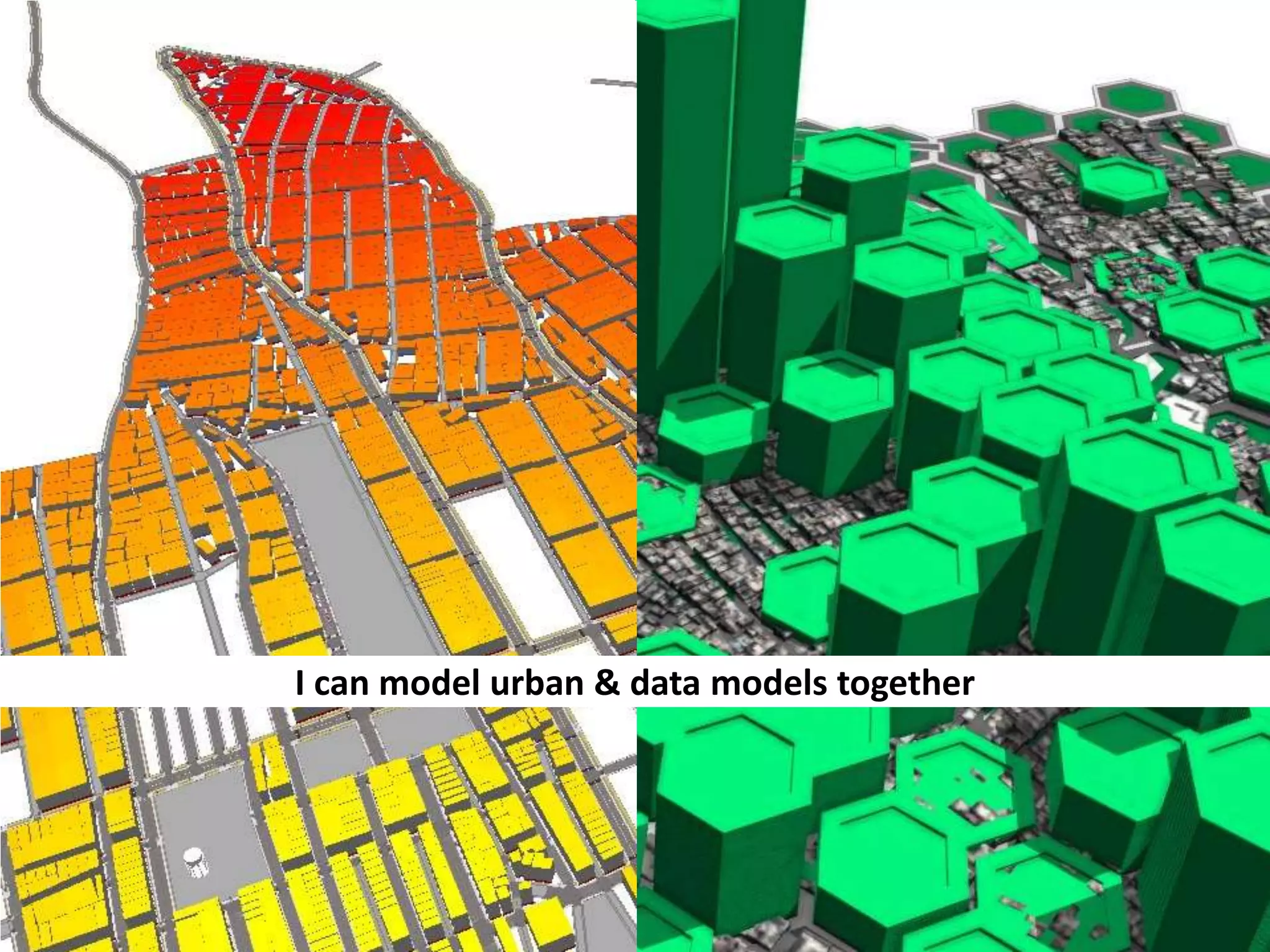 I can model urban & data models together

 