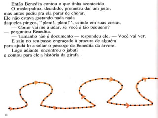 Agirafa e o mede palmo