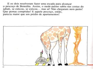 Agirafa e o mede palmo