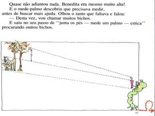 Agirafa e o mede palmo