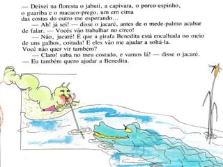 Agirafa e o mede palmo