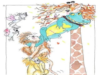 Agirafa e o mede palmo