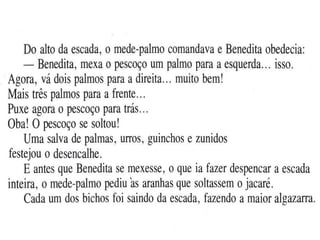 Agirafa e o mede palmo