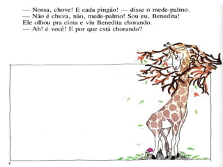 Agirafa e o mede palmo