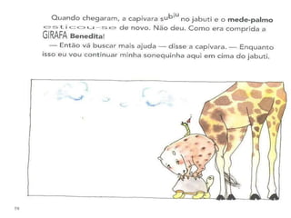 A girafa e o mede palmos