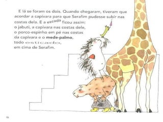 A girafa e o mede palmos